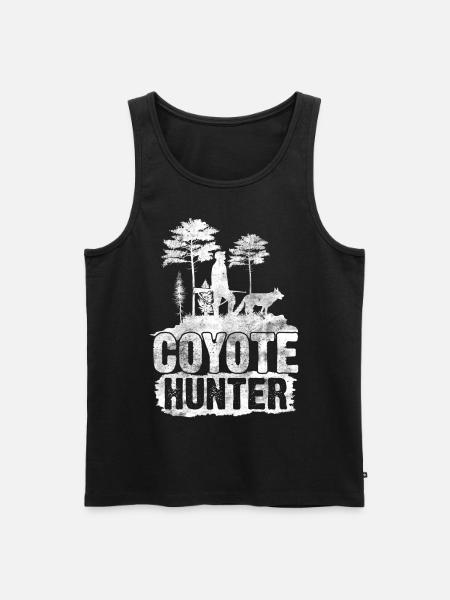 Coyote Hunt Coyote Hunter Yote - Men's Premium Organic Tank Top - black