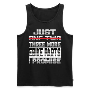 Just One More Ebike Parts I Promise Ebike - Men's Premium Organic Tank Top - black - Front - Michal (187cm)