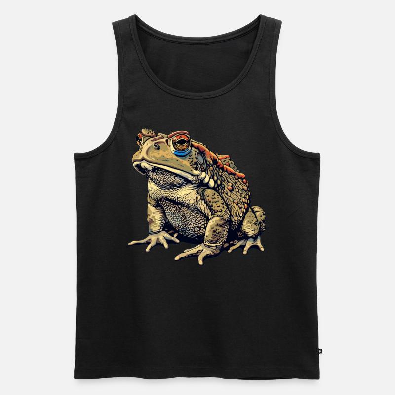 Toad Kröten Kröte - Männer Premium Bio Tank Top - Schwarz