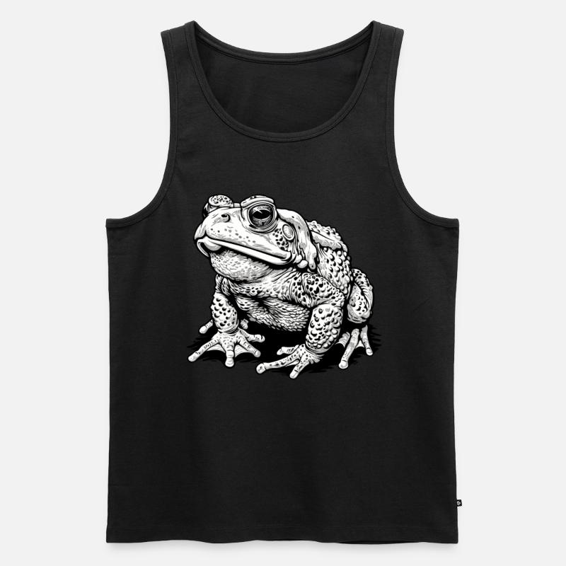 Toad Kröten Kröte - Männer Premium Bio Tank Top - Schwarz
