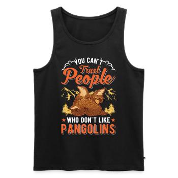 Pangolin cadeau Pangolin - Débardeur bio Premium Homme - noir - Devant - Michal (187cm)