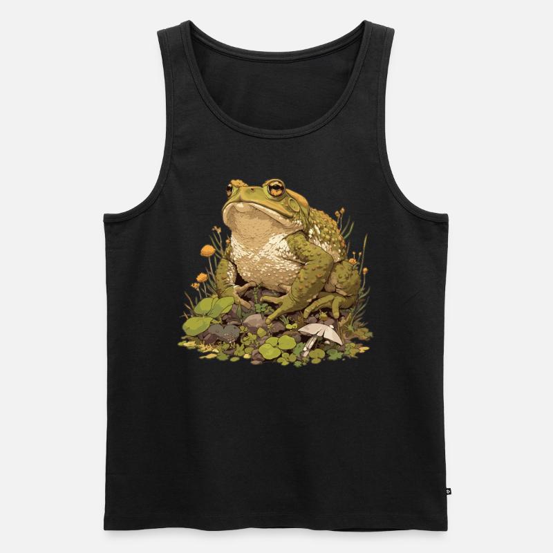 Toad Kröten Kröte - Männer Premium Bio Tank Top - Schwarz