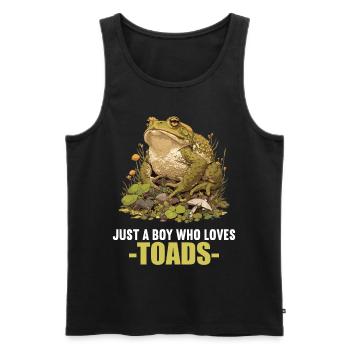 Toad Toads Toad - Men's Premium Organic Tank Top - black - Front - AI Model Male 178 light (178cm)