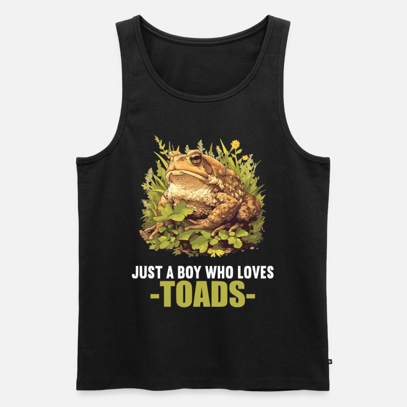 Toad Kröten Kröte - Männer Premium Bio Tank Top - Schwarz