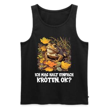 Toad Toads Toad - Men's Premium Organic Tank Top - black - Front - AI Model Male 178 light (178cm)