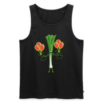 Lauch Jugendlicher Bodybuilder Bodybuilding gym - Männer Premium Bio Tank Top - Schwarz - Vorne - Michal (187cm)
