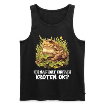 Toad Toads Toad - Men's Premium Organic Tank Top - black - Front - AI Model Male 178 light (178cm)