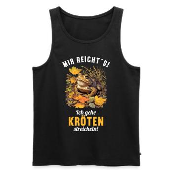 Toad Toads Toad - Men's Premium Organic Tank Top - black - Front - AI Model Male 178 light (178cm)