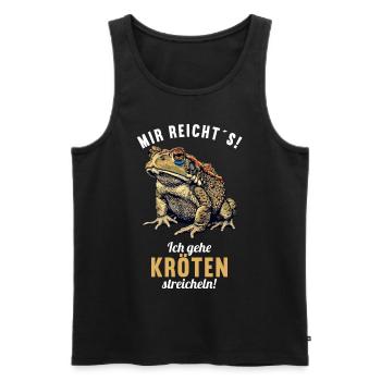 Toad Toads Toad - Men's Premium Organic Tank Top - black - Front - AI Model Male 178 light (178cm)