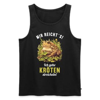 Toad Toads Toad - Men's Premium Organic Tank Top - black - Front - AI Model Male 178 light (178cm)