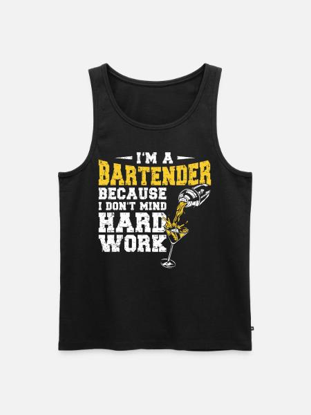 Bartender Mixologist I'm A - Männer Premium Bio Tank Top - Schwarz