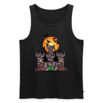 Middle Ages Castle Castle Fortress Children Child - Men's Premium Organic Tank Top - black - Front - Michal (187cm)