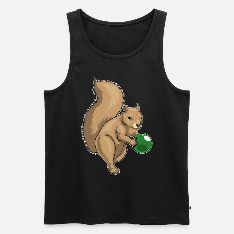 Boule de bowling Squirrel - Débardeur bio Premium Homme - noir