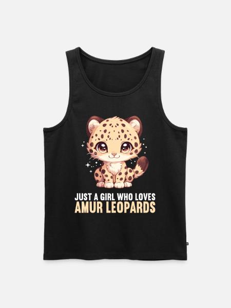Amur Leopard Amurleoparden Amurleopard - Men's Premium Organic Tank Top - black