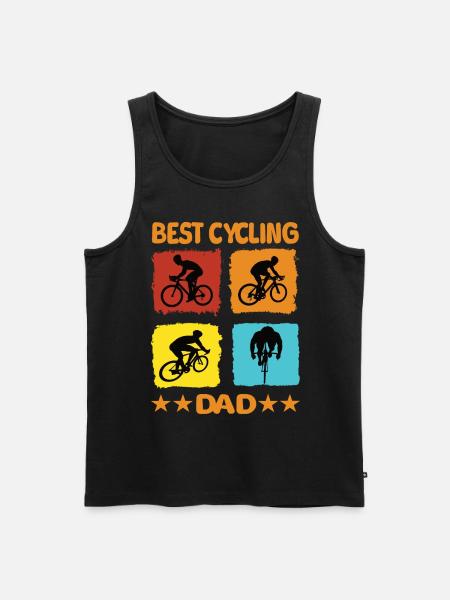 Best Cycling Dad - Men's Premium Organic Tank Top - black