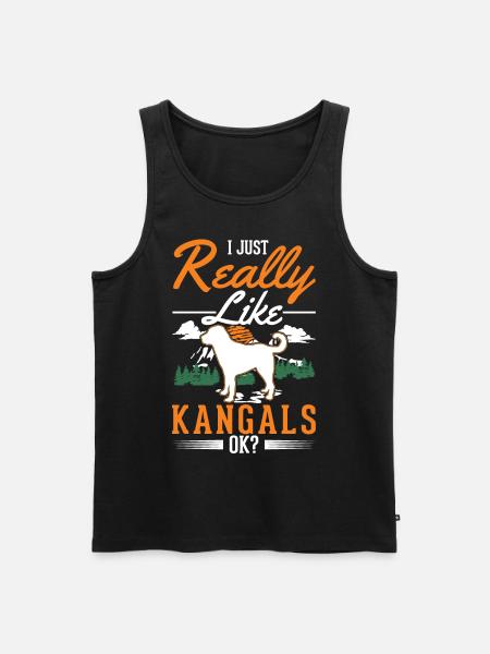 Kangal Hund Geschenk - Männer Premium Bio Tank Top - Schwarz