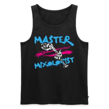 Bartender Mixologist Master - Men's Premium Organic Tank Top - black - Front - AI Model Male 178 light (178cm)
