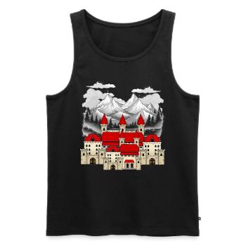 King Kings Fairy Tale Castle Fortress Gurg Knights - Men's Premium Organic Tank Top - black - Front - AI Model Male 178 light (178cm)