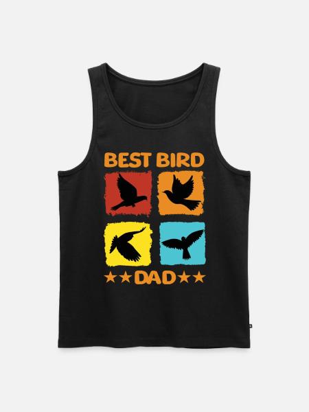 Best Bird Dad - Men's Premium Organic Tank Top - black