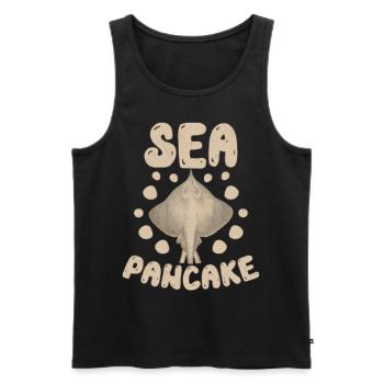 Drôle de crêpe de mer Stingray pour Fan - Débardeur bio Premium Homme - noir - Devant - Michal (187cm)