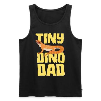 Bearded Dragon Beardie Dad - Men's Premium Organic Tank Top - black - Front - AI Model Male 178 light (178cm)