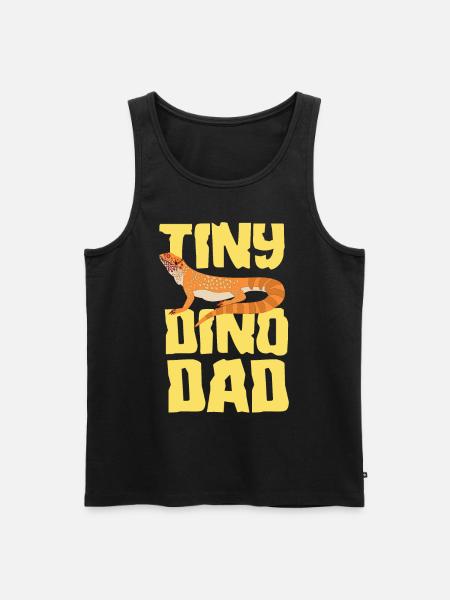 Bearded Dragon Beardie Dad - Men's Premium Organic Tank Top - black