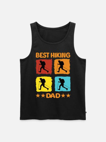 Best Hiking Dad - Men's Premium Organic Tank Top - black