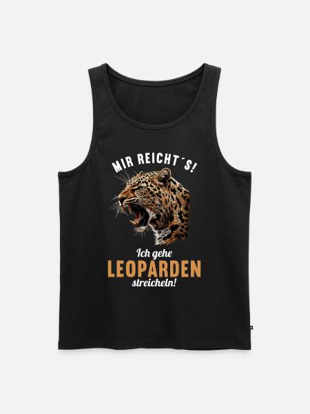 Léopard léopard - Débardeur bio Premium Homme - noir