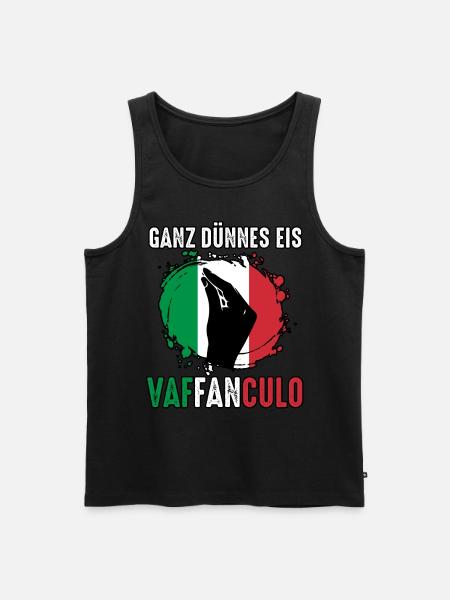 Italy Italian Vaffanculo - Men's Premium Organic Tank Top - black