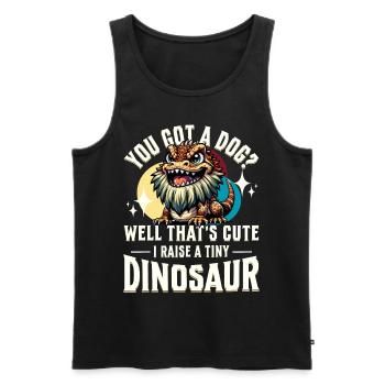 Bartagame Bartagamen Bearded Dragon - Men's Premium Organic Tank Top - black - Front - AI Model Male 178 light (178cm)