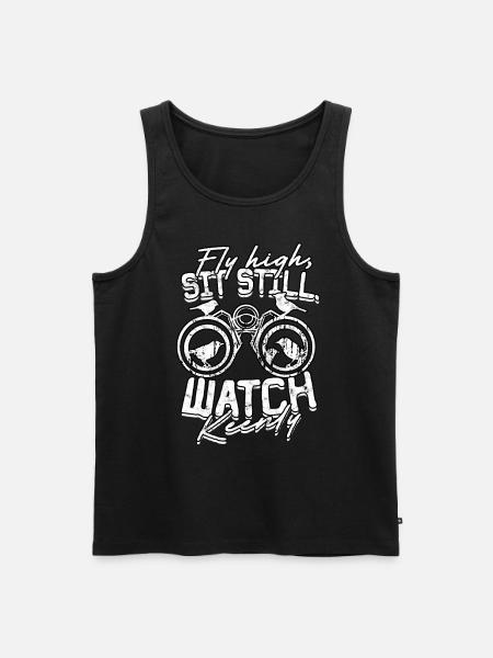 Bird watching ornithologist - Men's Premium Organic Tank Top - black
