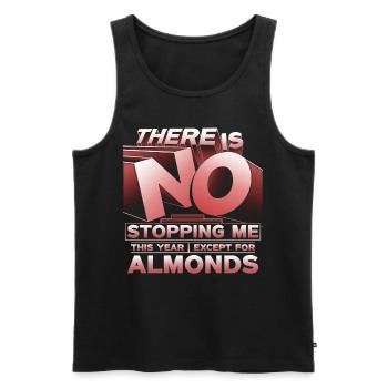 Almond allergy - Men's Premium Organic Tank Top - black - Front - AI Model Male 178 light (178cm)