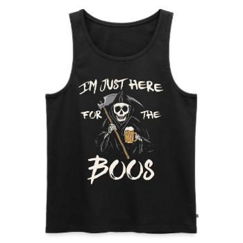 Bartender Mixologist Halloween Pun - Men's Premium Organic Tank Top - black - Front - Michal (187cm)