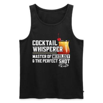 Bartender Mixologist Cocktail - Männer Premium Bio Tank Top - Schwarz - Vorne - AI Model Male 178 light (178cm)