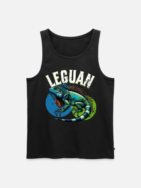 Iguana - Men's Premium Organic Tank Top - black
