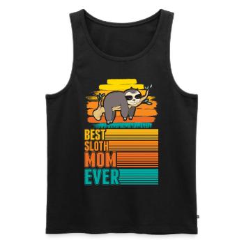 La meilleure maman paresseuse de tous les temps Maman plus fautive - Débardeur bio Premium Homme - noir - Devant - Michal (187cm)