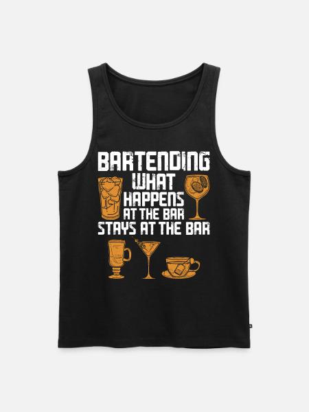 Bartender Mixologist Bartending - Men's Premium Organic Tank Top - black