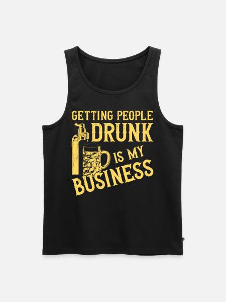 Bartender Mixologist Getting - Men's Premium Organic Tank Top - black