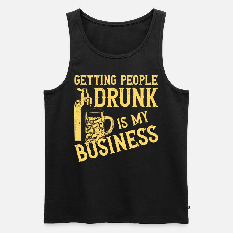 Bartender Mixologist Getting - Männer Premium Bio Tank Top - Schwarz