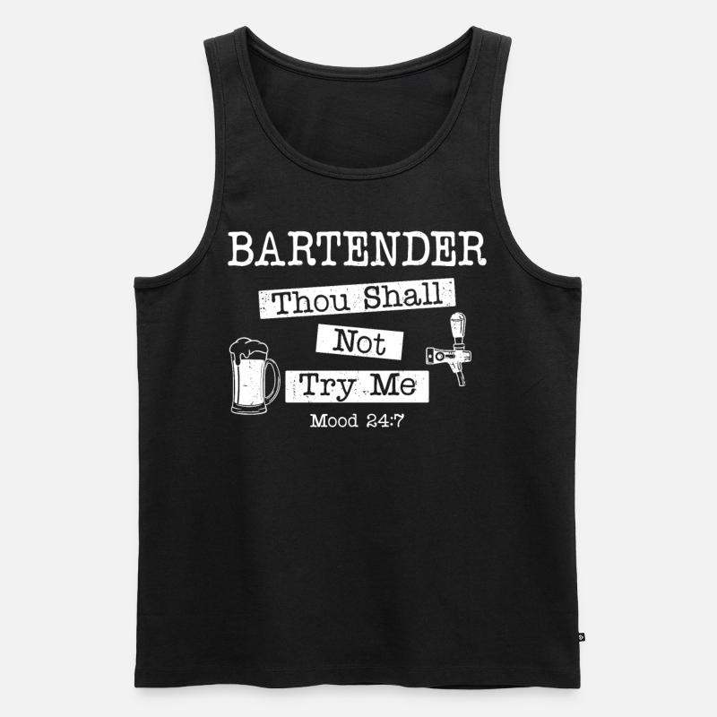 Bartender Mixologist Bartender - Men's Premium Organic Tank Top - black