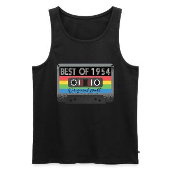 Le meilleur de 1954 Vintage Cassette Retro Birthday - Débardeur bio Premium Homme - noir - Devant - Michal (187cm)