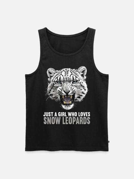 Snow Leopard Schneeleoparden Schneeleopard - Men's Premium Organic Tank Top - black