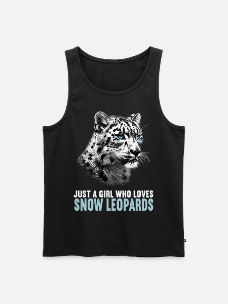 Snow Leopard Schneeleoparden Schneeleopard - Men's Premium Organic Tank Top - black