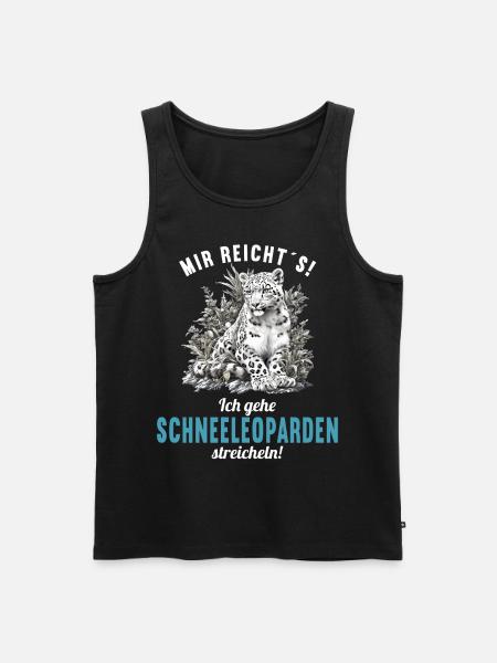 Snow Leopard Schneeleoparden Schneeleopard - Men's Premium Organic Tank Top - black