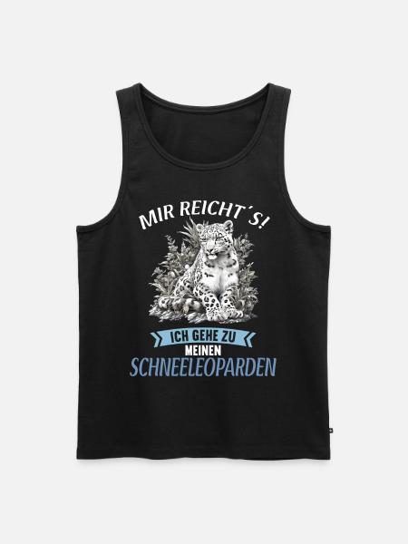 Snow Leopard Schneeleoparden Schneeleopard - Men's Premium Organic Tank Top - black