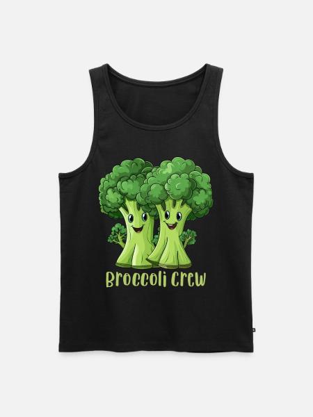 Broccoli Crew - Men's Premium Organic Tank Top - black