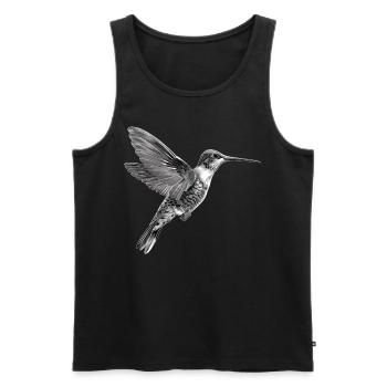 Hummingbird Kolibris Kolibri - Männer Premium Bio Tank Top - Schwarz - Vorne - AI Model Male 178 light (178cm)
