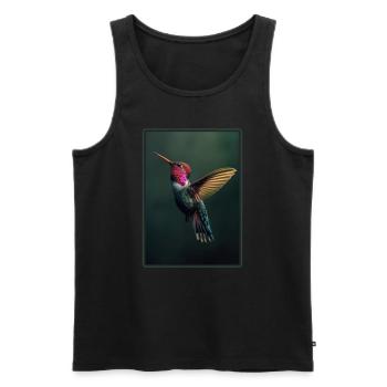 Hummingbird Kolibris Kolibri - Männer Premium Bio Tank Top - Schwarz - Vorne - AI Model Male 178 light (178cm)