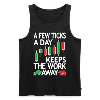 Futures Trader, Futures Trading, Day Trading - Men's Premium Organic Tank Top - black - Front - Michal (187cm)
