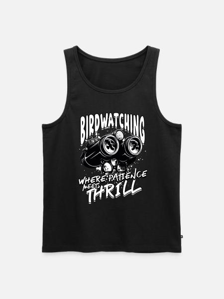 Bird watching ornithologist - Men's Premium Organic Tank Top - black